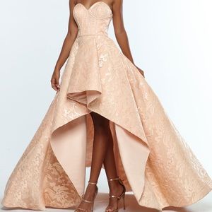 Zoe Ltd blush high-low dress